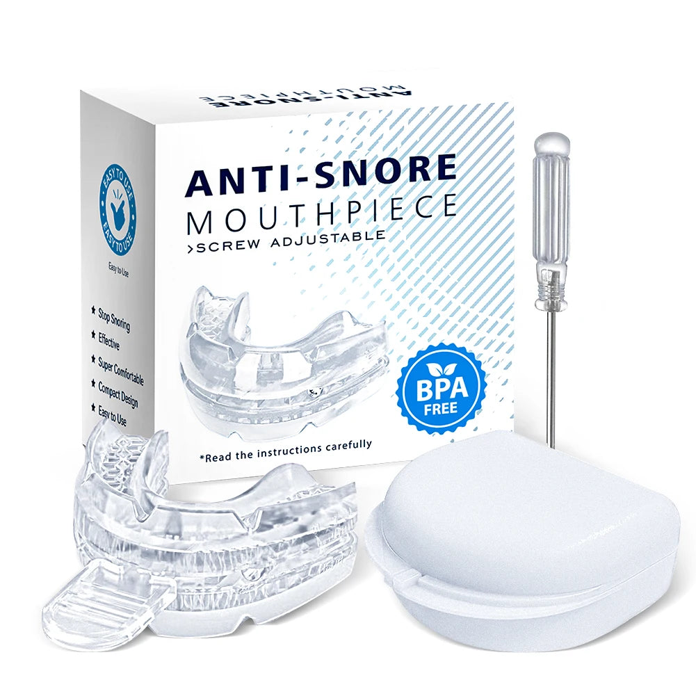 Anti Snoring Mouth Guard Improve Sleeping Adjustable Snoring Mouth Guard Anti-Apnea Teeth Bruxism Stop Snoring Device Mouthpiece