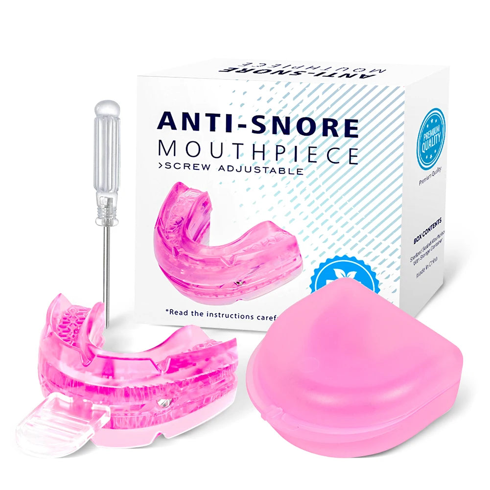 Anti Snoring Mouth Guard Improve Sleeping Adjustable Snoring Mouth Guard Anti-Apnea Teeth Bruxism Stop Snoring Device Mouthpiece